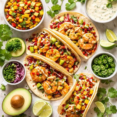 Image of Shrimp Soft Taco with Mango Lime Salsa