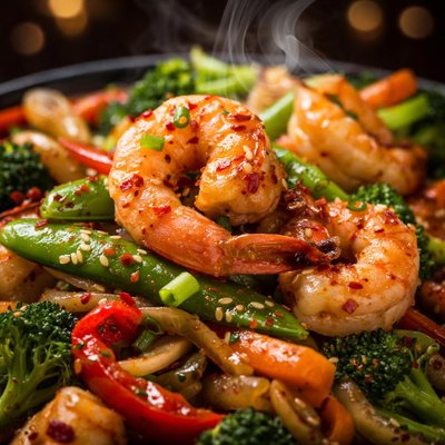 Image of Shrimp Stir Fry with a Kick