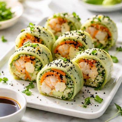 Image of Vegetarian Shrimp Sushi Roll