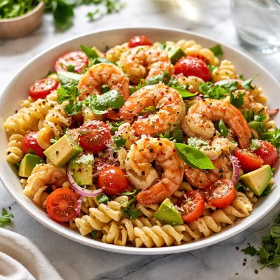 Image of Shrimp Tomato Pasta Salad