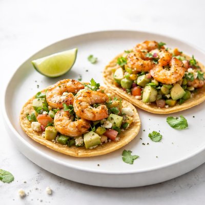 Image of Shrimp Tostadas with Avocado Salsa