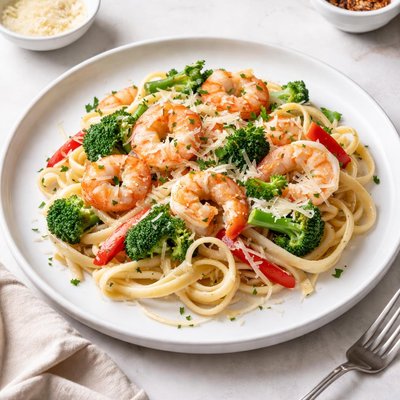 Image of Shrimp Veggie Alfredo