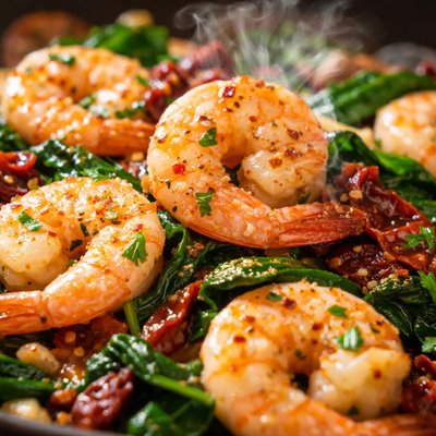 Image of Shrimp W Spinach Sun Dried Tomatoes