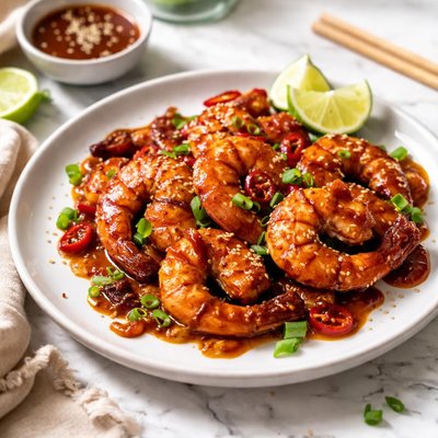 Image of Shrimp with Asian Barbecue Sauce