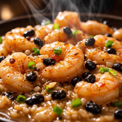 Image of Shrimp with Black Beans in Lobster Sauce