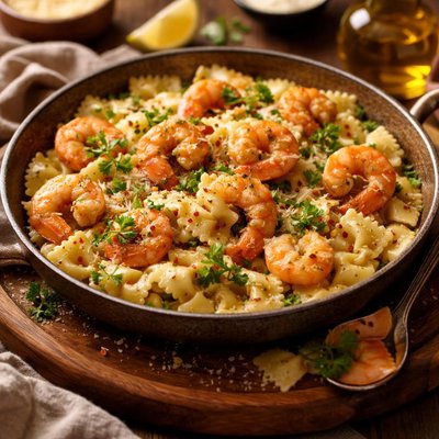 Image of Shrimp with Bow Tie Pasta