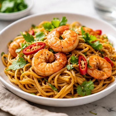 Image of Shrimp with Egg Noodles