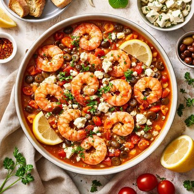 Image of Shrimp with Feta Cheese