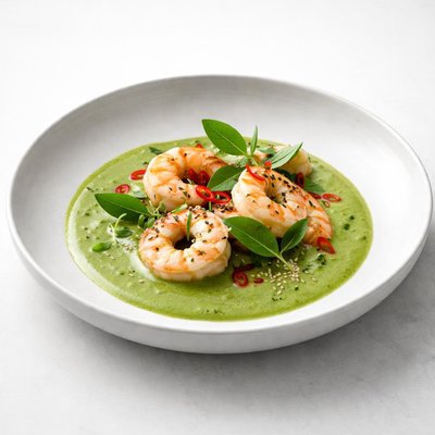 Image of Shrimp with Green Curry