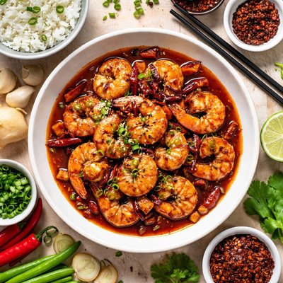 Image of Shrimp with Hot Sauce Szechuan Style