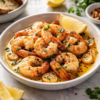 Image of Shrimp with Olive Oil and Garlic