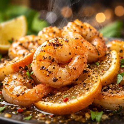 Image of Shrimp with Peppered Citrus