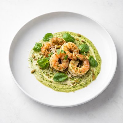 Image of Shrimp with Pesto Cream