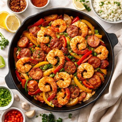 Image of Shrimp with Smoked Andouille Sausage