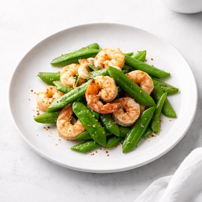 Image of Shrimp with Snow Peas