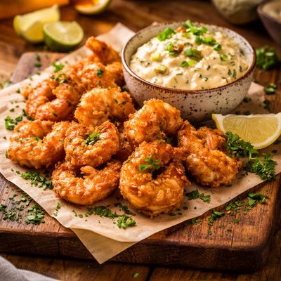 Image of Shrimp with Taco Tartar Sauce