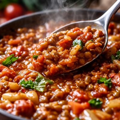 Image of Sicilian Lentil Pasta Sauce