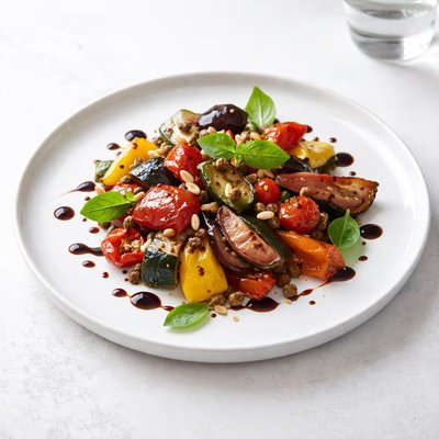 Image of Sicilian Style Roasted Vegetables with Balsamic Syrup