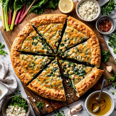 Image of Silverbeet Swiss Chard Pie Aka Grass Pie