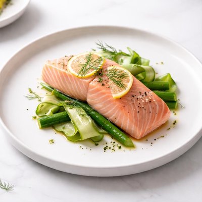 Image of Simple and Healthy Poached Salmon