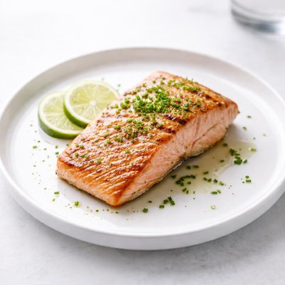 Image of Simple and Light Grilled Salmon with Lime Zest