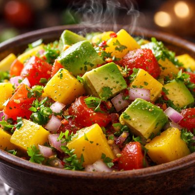 Image of Simple Avocado Mango Salsa
