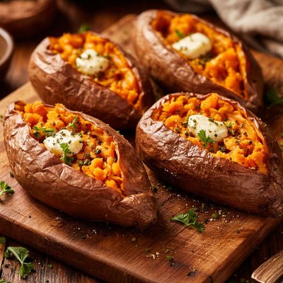 Image of Whole30 Simple Baked Sweet Potatoes