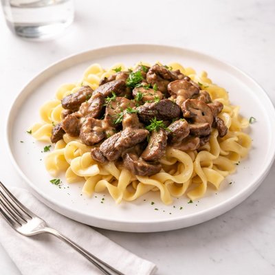 Image of Simple Beef Stroganoff