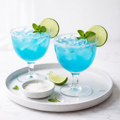 Image of Simple Blue Lagoon Margaritas