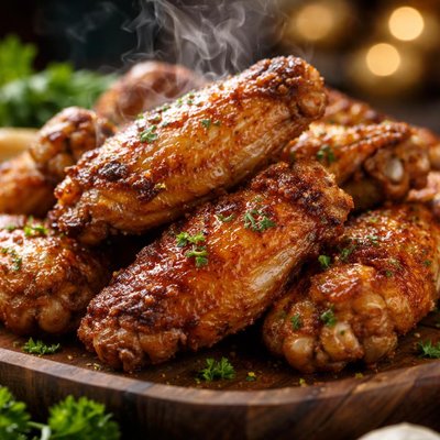 Image of Simple Boil and Bake Crispy Chicken Wings
