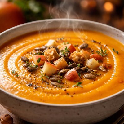 Image of Simple Butternut Squash and Apple Soup
