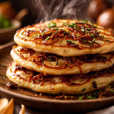 Image of Simple Caramelized Onion Pancakes