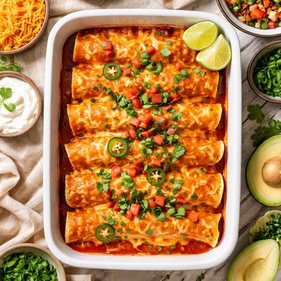 Image of Simple Cheese Enchiladas