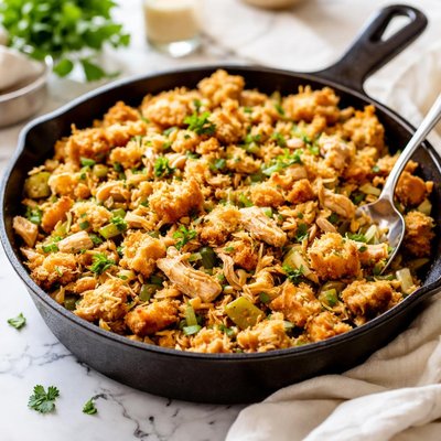 Image of Simple Chicken Flavored Skillet Stuffing