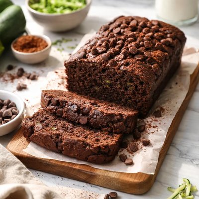 Image of Simple Chocolate Zucchini Bread