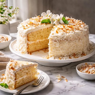 Image of Simple Coconut Cake