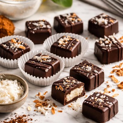 Image of Simple Coconut Oil Chocolate Candies