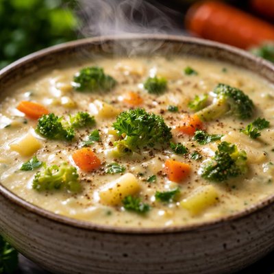 Image of Simple Cream of Veggie Soup