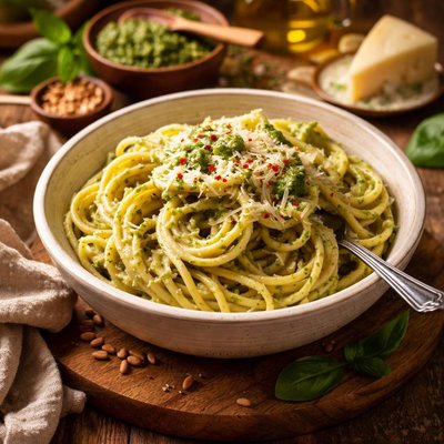 Image of Simple Creamy Pesto Pasta