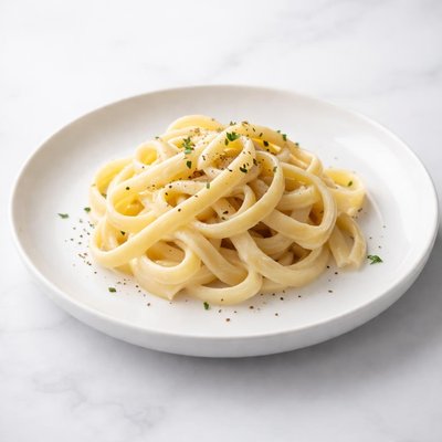Image of Simple Delicate Fettuccine Alfredo