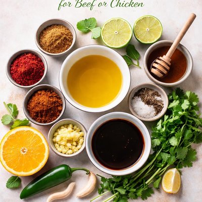Image of Simple Fajita Marinade for Beef or Chicken