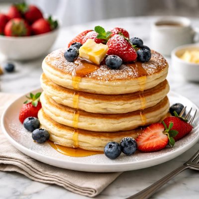 Image of Simple Fast and Super Fluffy Pancakes