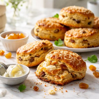 Image of Simple Golden Raisin Scones
