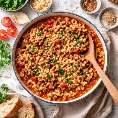 Image of Simple Goulash with Sauerkraut