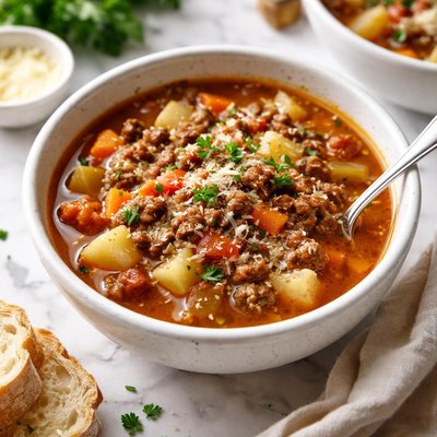 Image of Simple Hamburger Soup