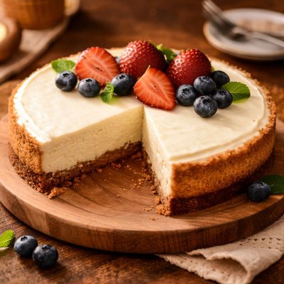 Image of Simple Low Fat Cheesecake
