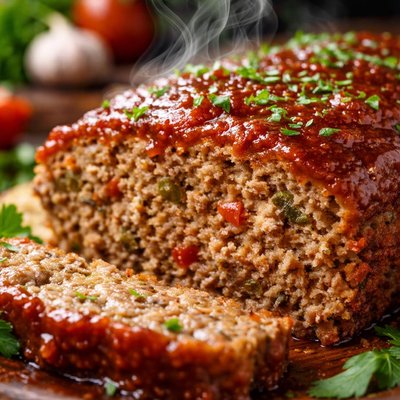 Image of Simple Meatloaf Bursting with Flavor