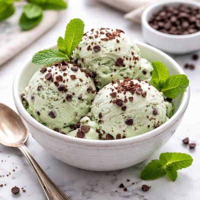 Image of Simple Mint Chocolate Chip Ice Cream