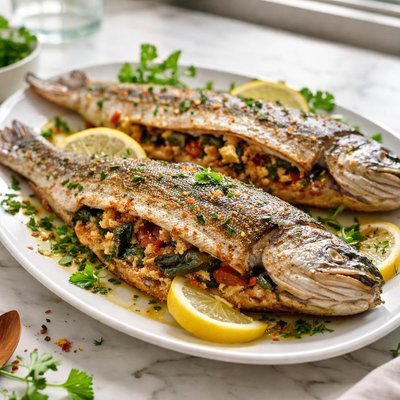 Image of Simple Moist and Flaky No Matter What Baked Stuffed Trout
