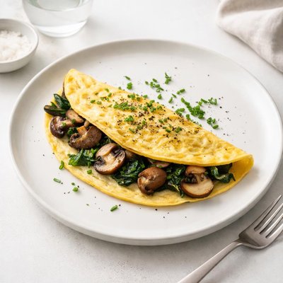 Image of Simple Mushroom Omelette